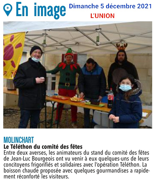 Le 35eme telethon à Molinchart